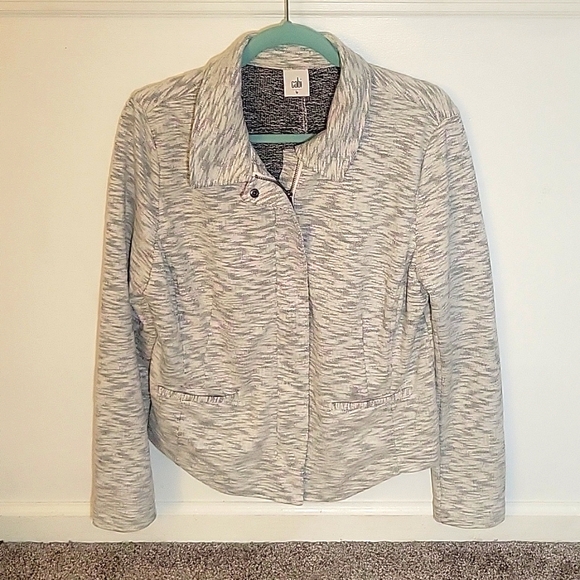 CAbi Neo Moto Full Zip Front Jacket Size Large - Picture 2 of 9